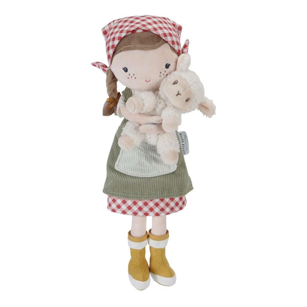 Boneca de Peluche Little Dutch Rosa Agricultora com Ovelha 35cm