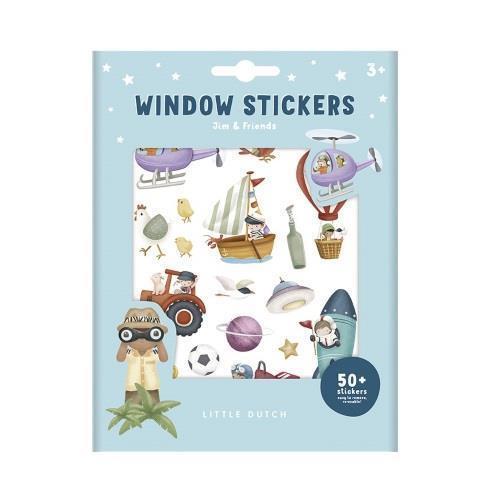50 Autocolantes para Vidro Jim & Friends