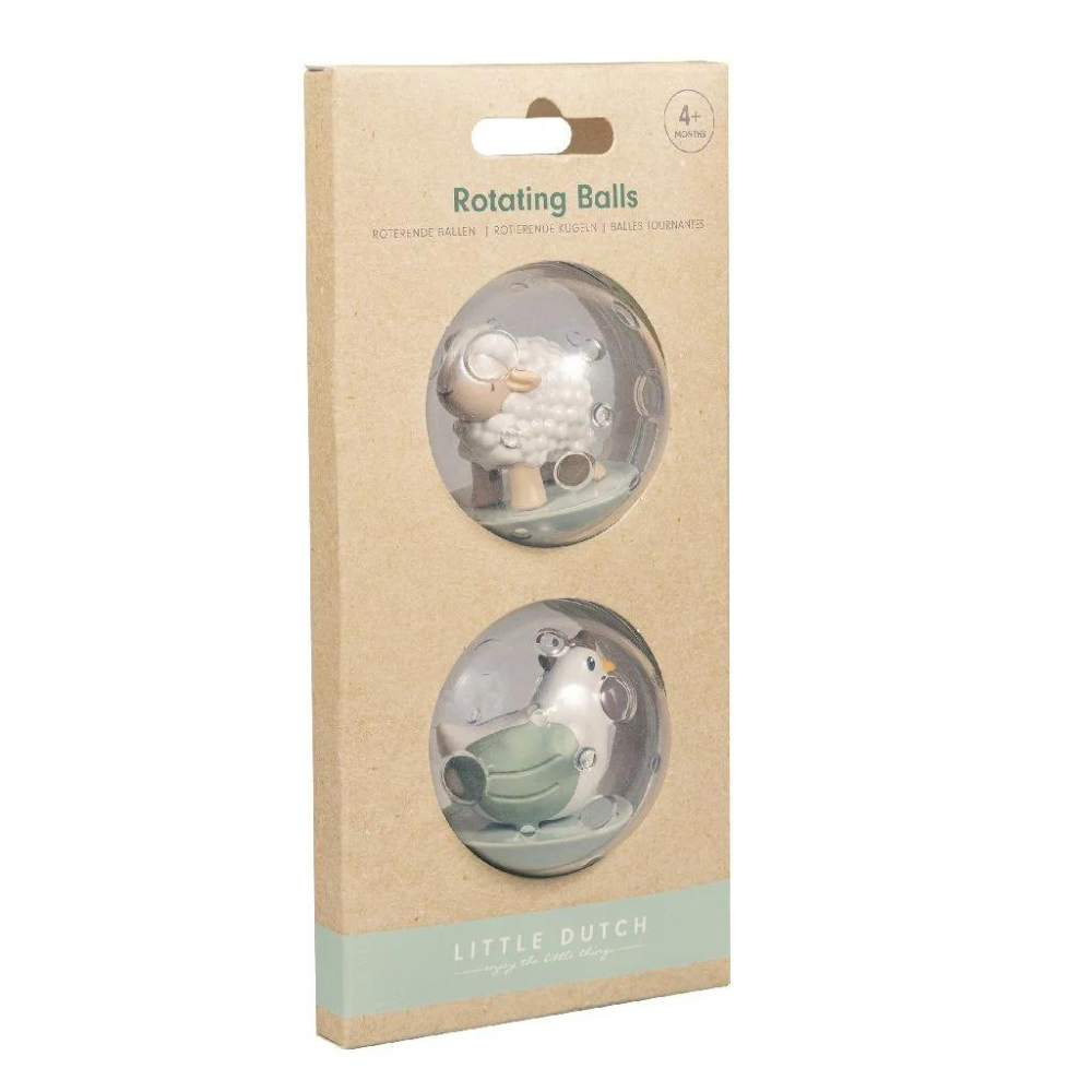 Pequeñas bolas de baño de granja