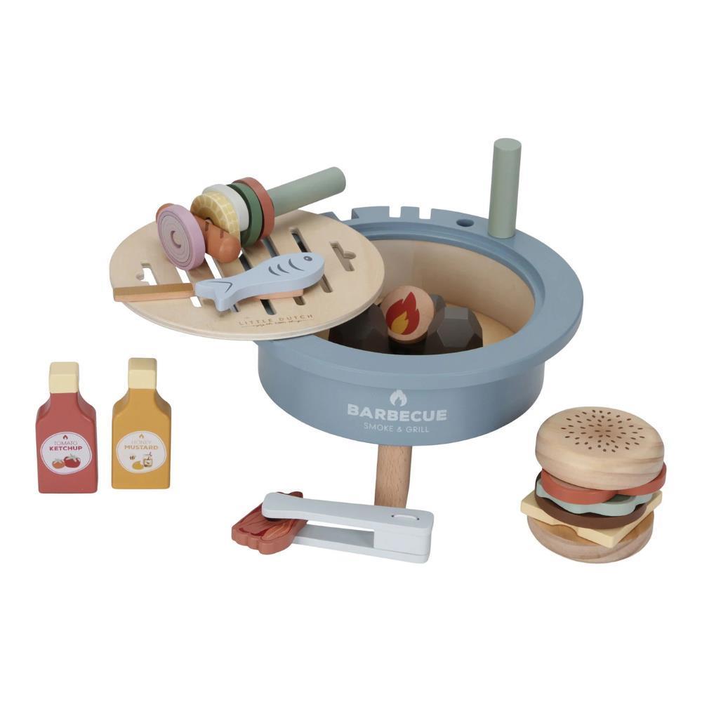 Barbecue Little Dutch em Madeira com 34 Peças