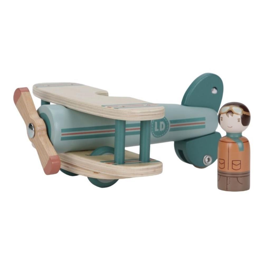 Little Dutch Wooden Airplane with Figure Little Dutch