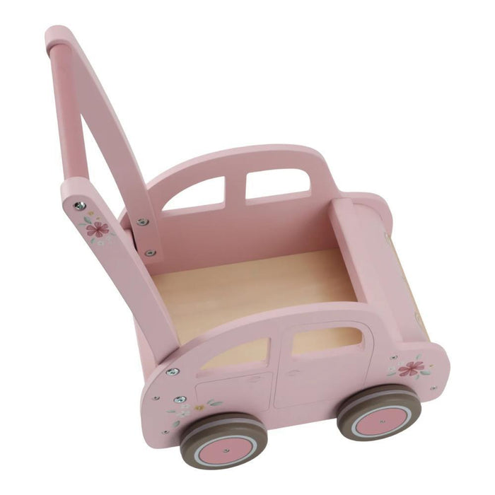 Pink Wooden Walker Car