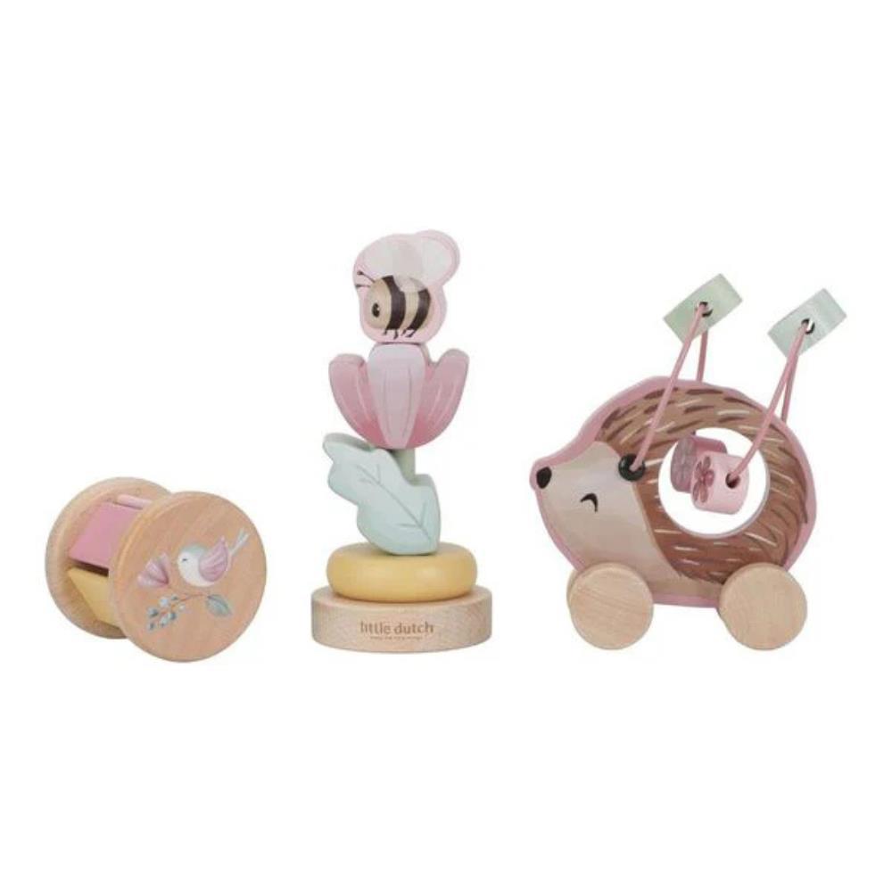 Gift Box with 3 Wooden Toys Little Dutch Fairy Garden