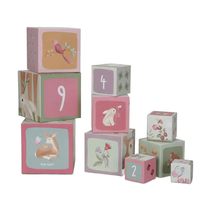 10 cubos apilables Pequeño jardín de hadas holandés