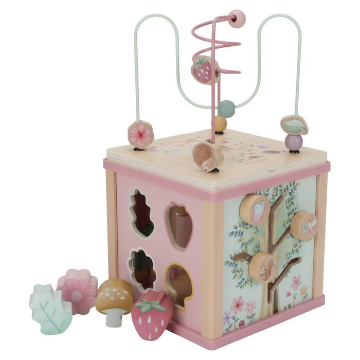 Cubo de actividades de madera Fairy Garden