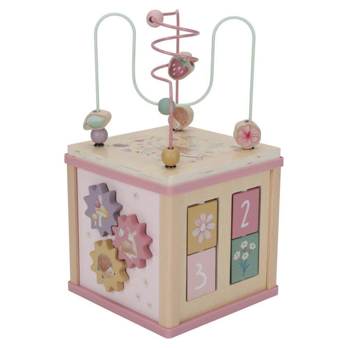 Cubo de actividades de madera Fairy Garden