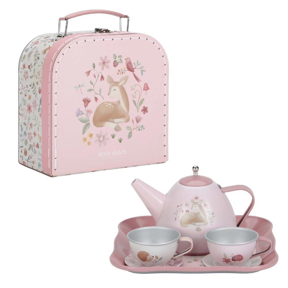 Little Dutch Fairy Garden Metal Tea Set Case