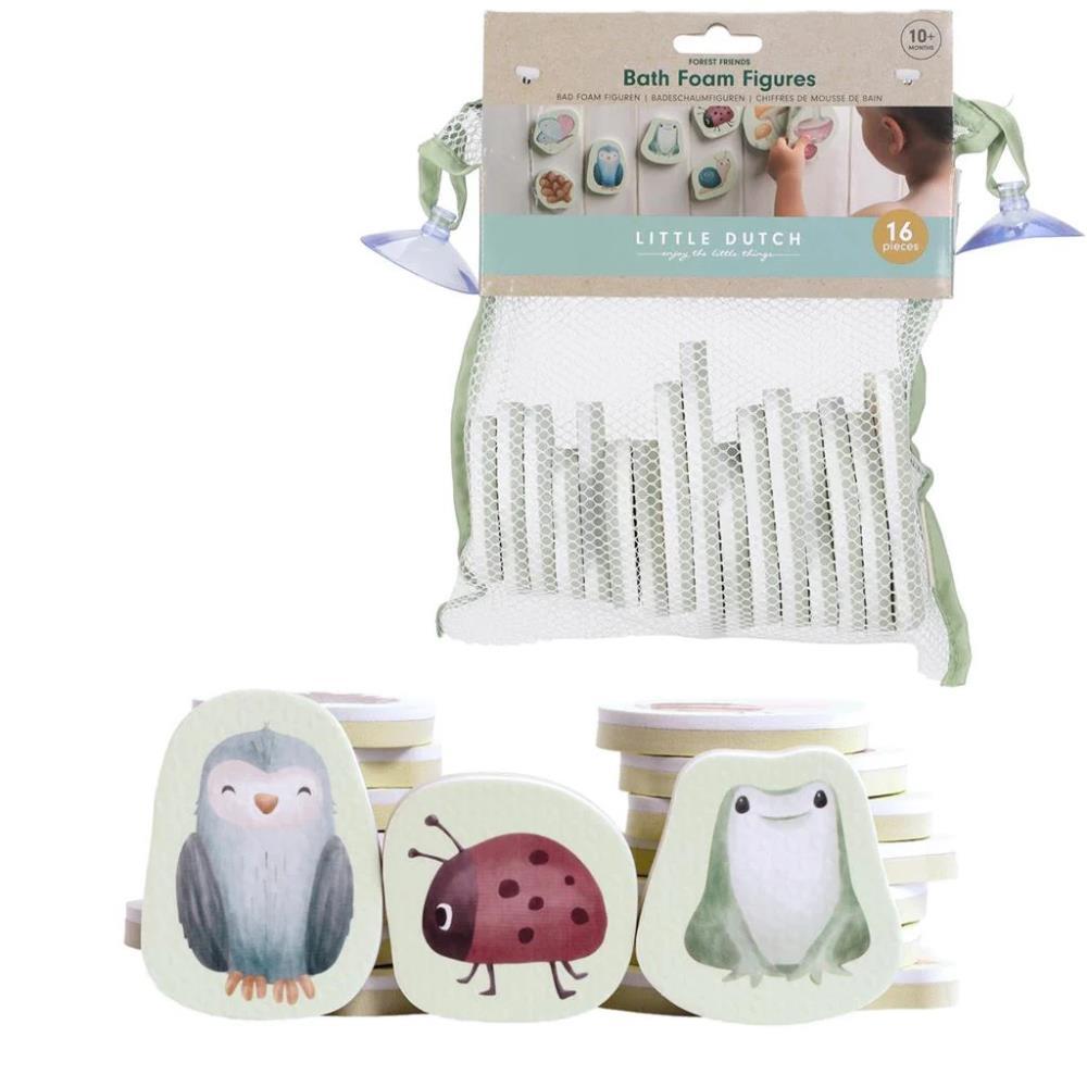 Little Dutch Forest Friends and Fairy Garden Foam Bath Figures