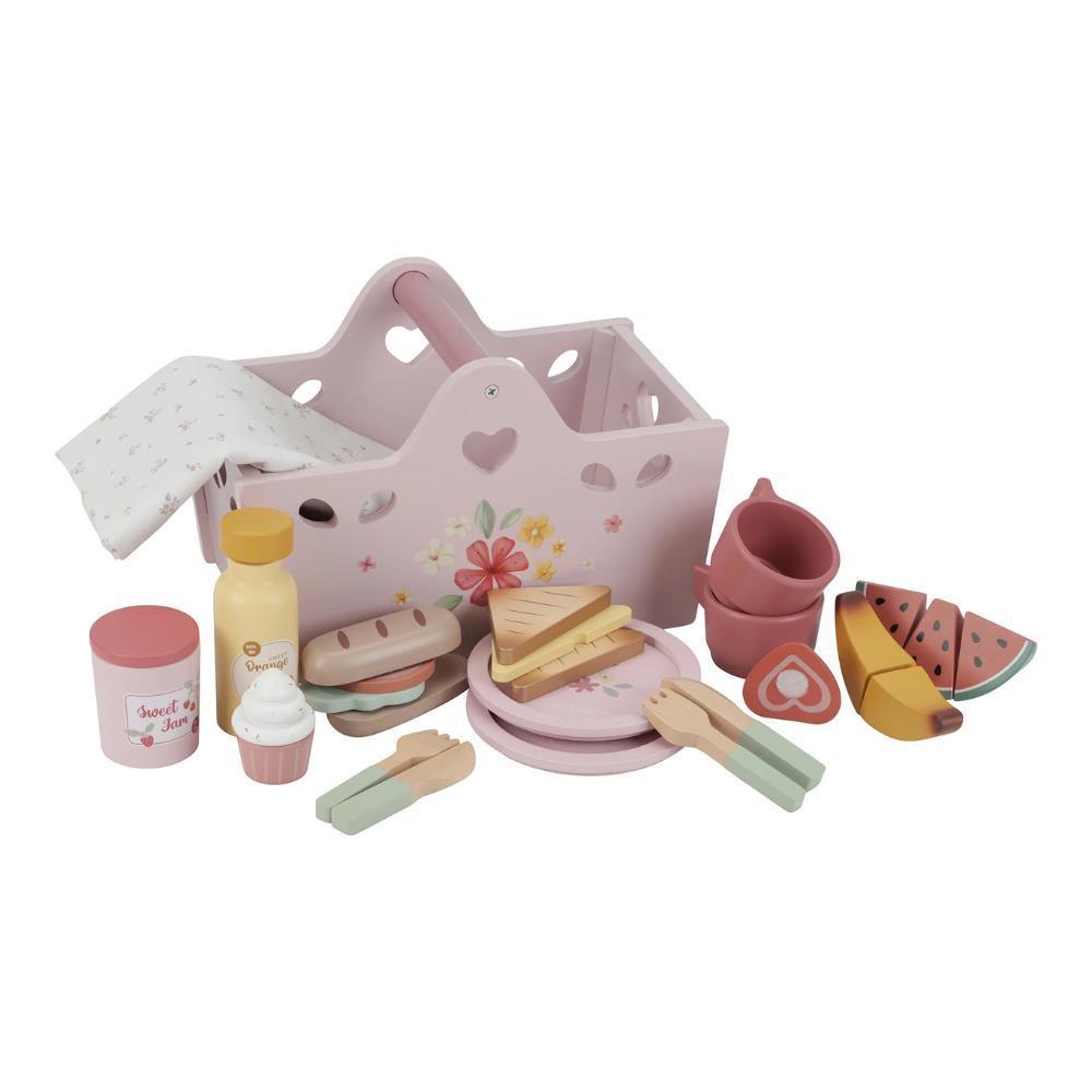 Conjunto de Piquenique em Madeira Little Dutch Rosa 31 Peças