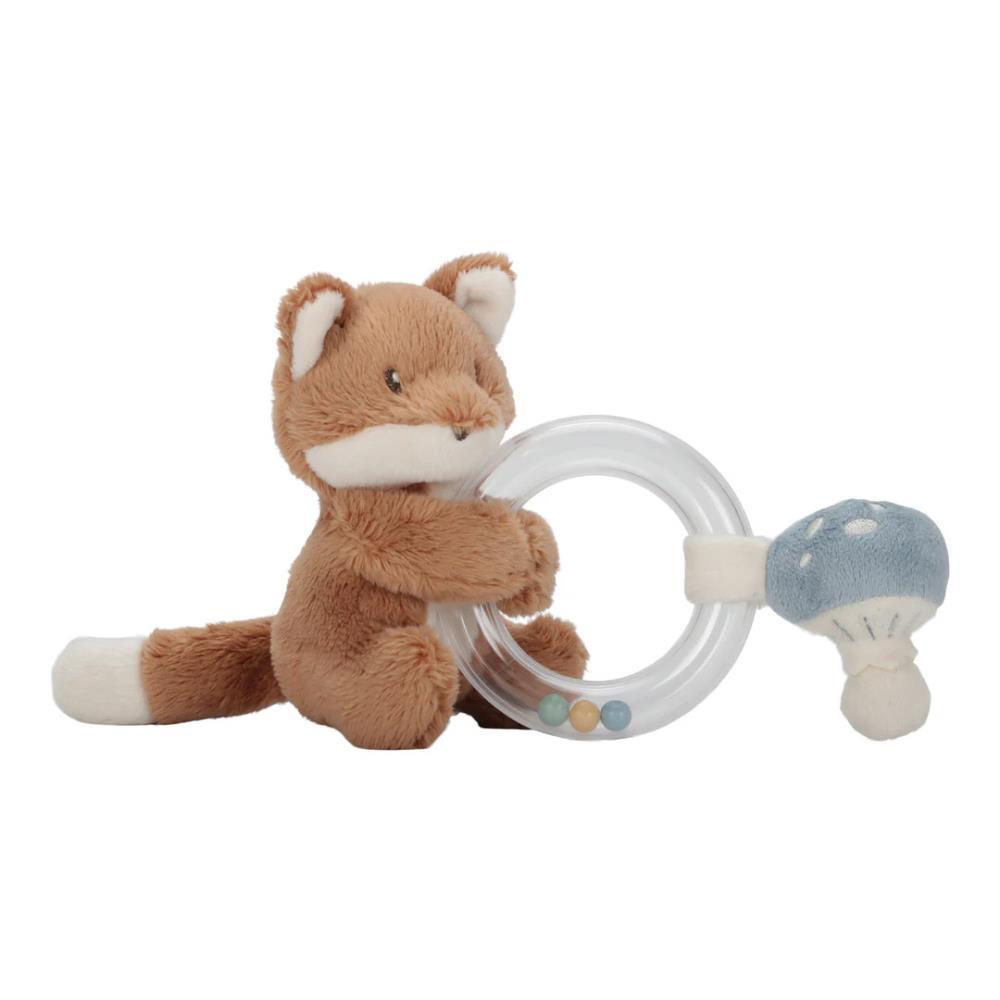 Anillo Roca de Little Dutch Forest Friends con zorro de peluche