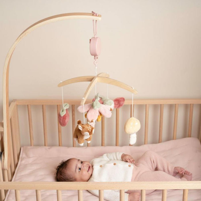 Móvil musical de madera Fairy Garden