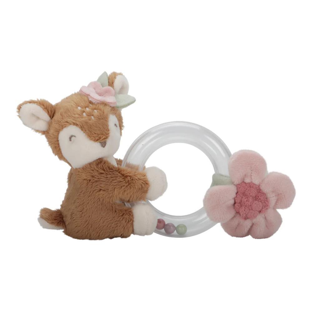 Little Dutch Fairy Garden Plush Deer Rattle Ring