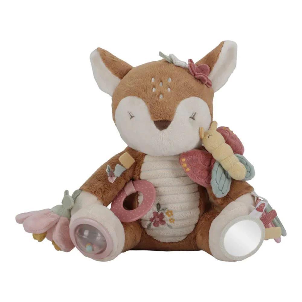 Ciervo de peluche con actividades Pequeño jardín de hadas holandés