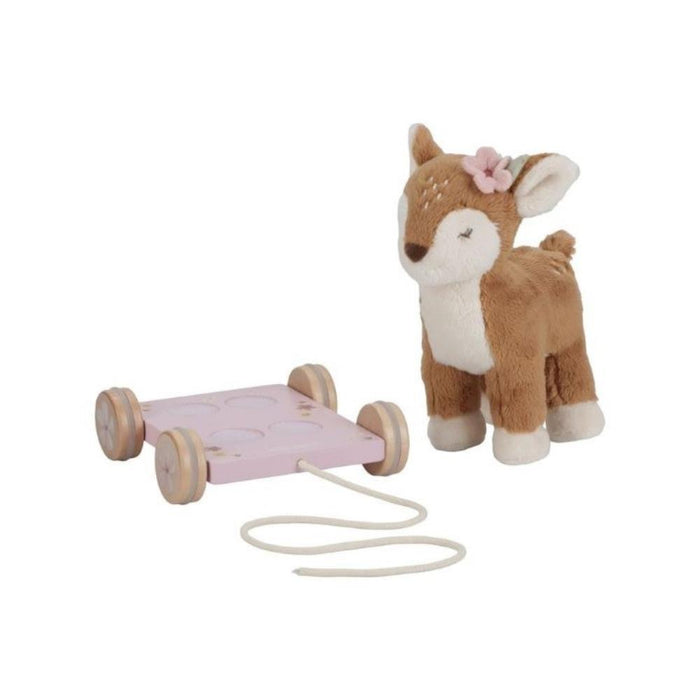 Veado de Peluche com Base em Madeira para Puxar Little Dutch Fairy Garden