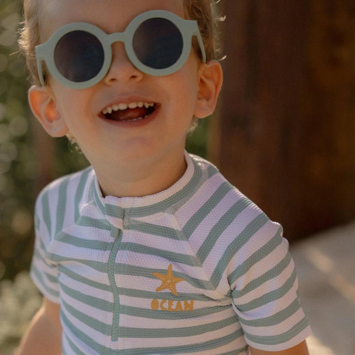 Óculos de Sol de Criança Little Dutch Round Sea Green