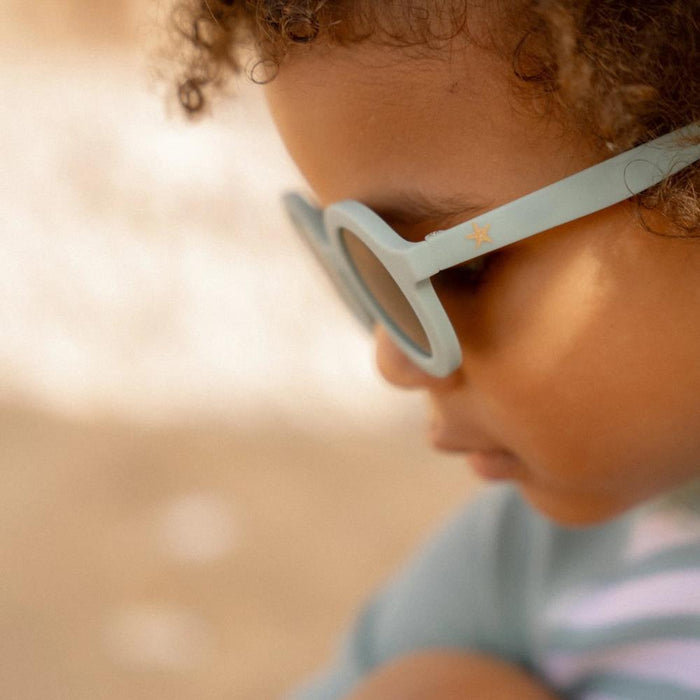 Óculos de Sol de Criança Little Dutch Round Sea Green