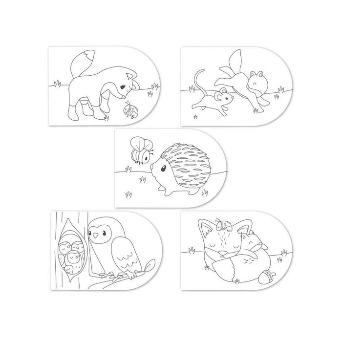 Livro para Colorir com Aguarelas Little Dutch Forest Friends