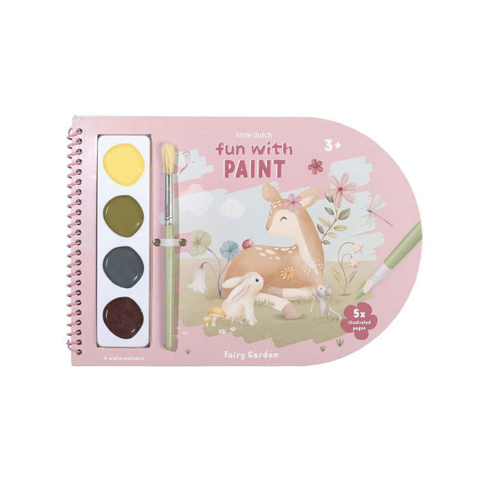 Livro para Colorir com Aguarelas Little Dutch Fairy Garden