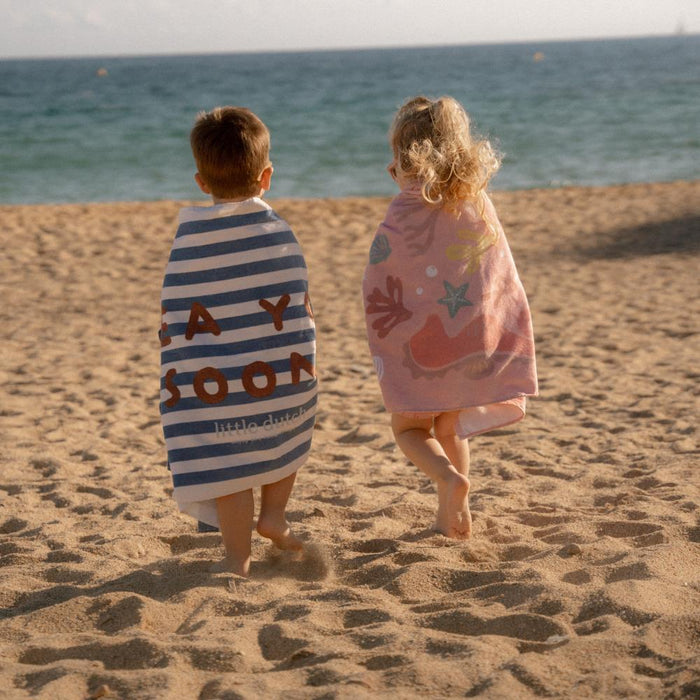 Toalha de Praia Little Dutch Ocean Treasures Pink