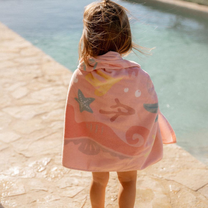Toalha de Praia Little Dutch Ocean Treasures Pink