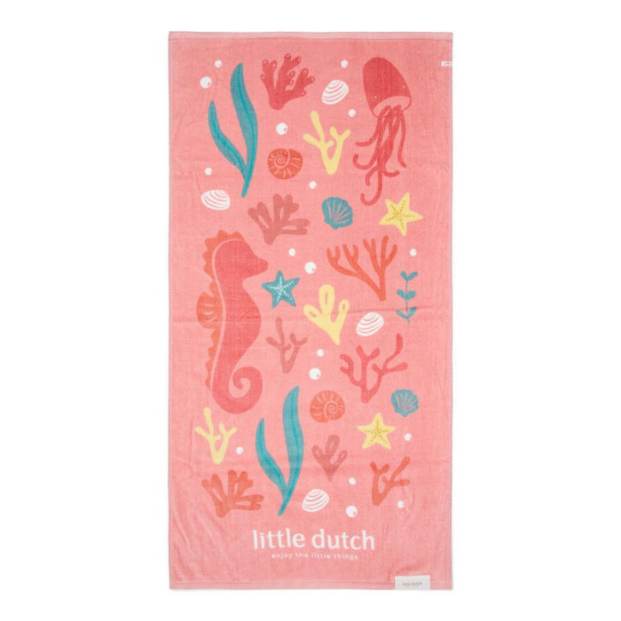 Toalha de Praia Little Dutch Ocean Treasures Pink