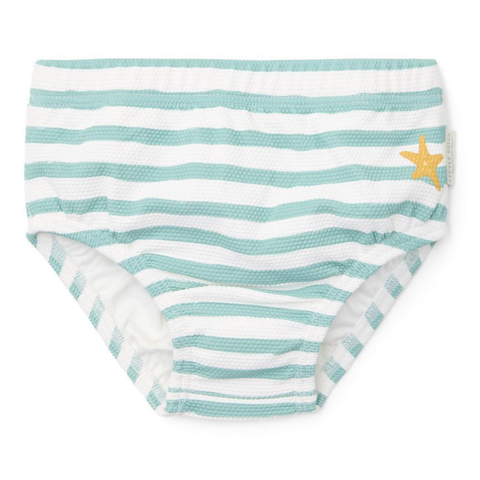 Cueca de Banho Little Dutch Stripes Surf Blue 3-6 m