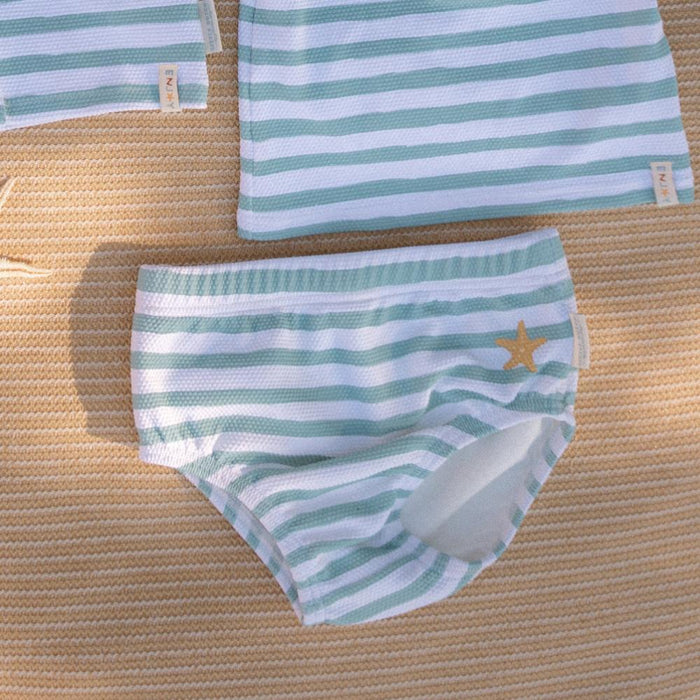 Cueca de Banho Little Dutch Stripes Surf Blue 3-6 m