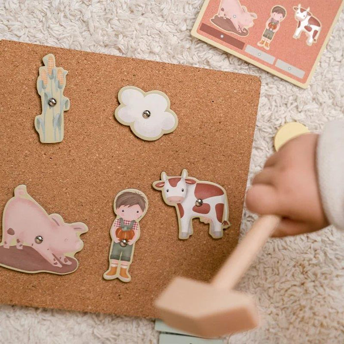 Set para Martelar Formas em Madeira Little Dutch Little Farm