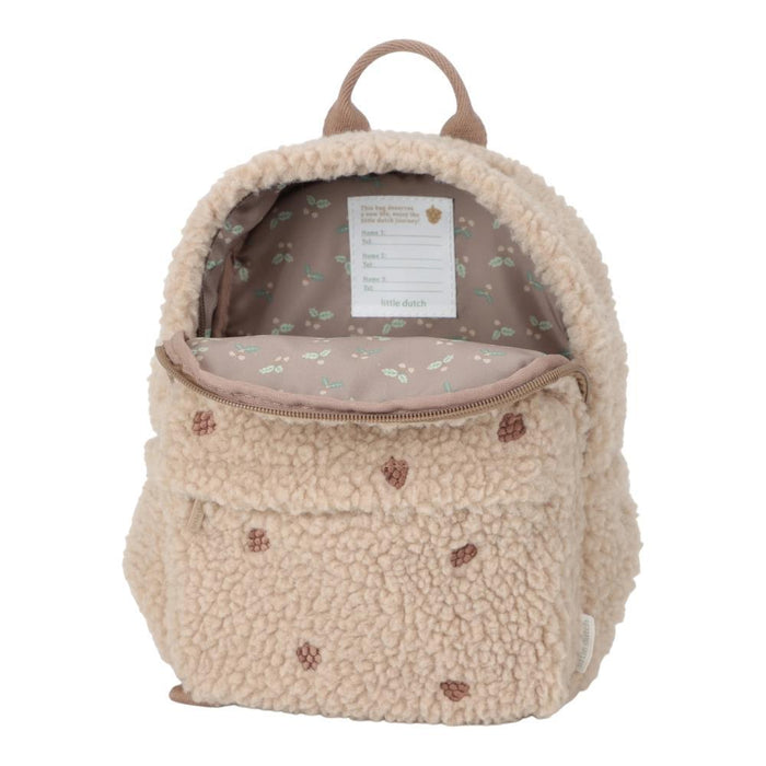 Mochila Little Dutch Teddy Taupe 29cm