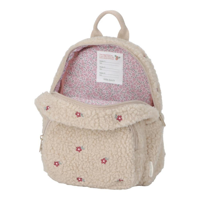 Mochila Little Dutch Teddy Sand 29cm