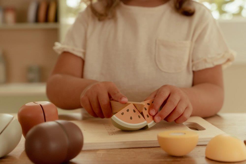 Tábua com Fruta para Cortar em Madeira Little Dutch