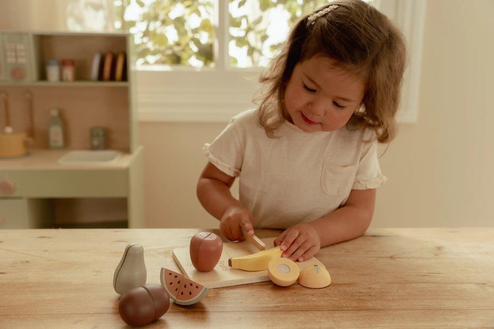 Tábua com Fruta para Cortar em Madeira Little Dutch