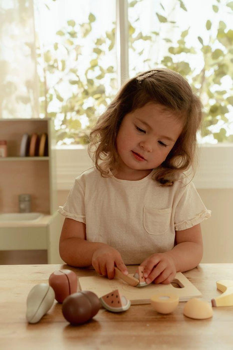 Tábua com Fruta para Cortar em Madeira Little Dutch