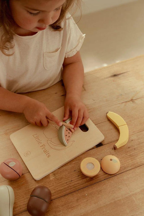 Tábua com Fruta para Cortar em Madeira Little Dutch