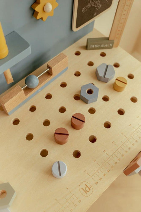 Bancada de Ferramentas em Madeira Little Dutch Azul