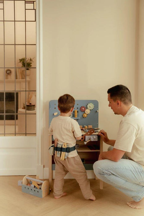 Bancada de Ferramentas em Madeira Little Dutch Azul