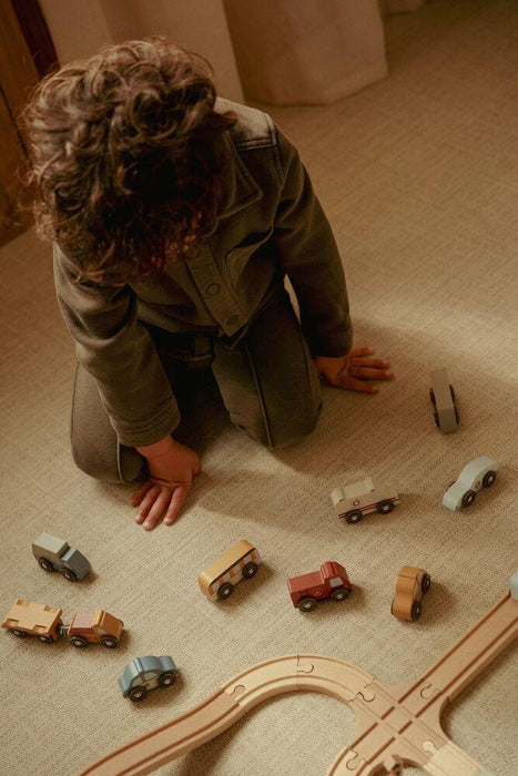 Conjunto Little Dutch 9 Veículos em Madeira