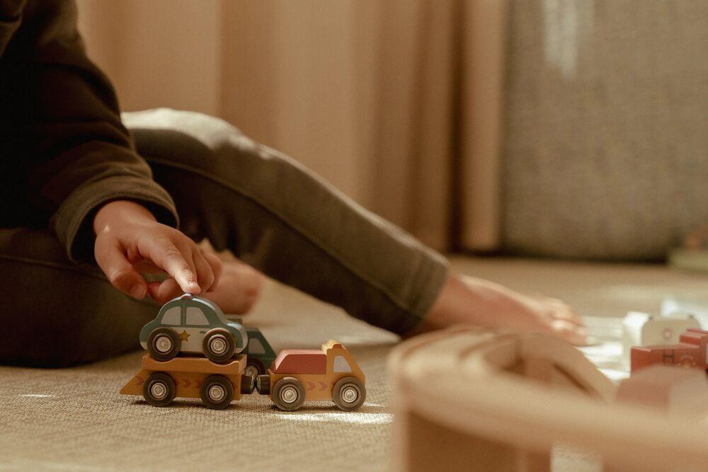 Conjunto Little Dutch 9 Veículos em Madeira