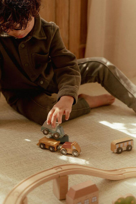 Conjunto Little Dutch 9 Veículos em Madeira