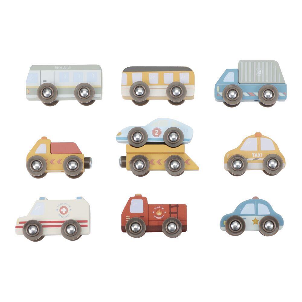 Little Dutch Wooden Vehicles Set of 9