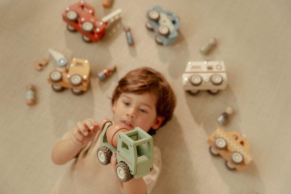 Betoneira com Figura em Madeira Little Dutch