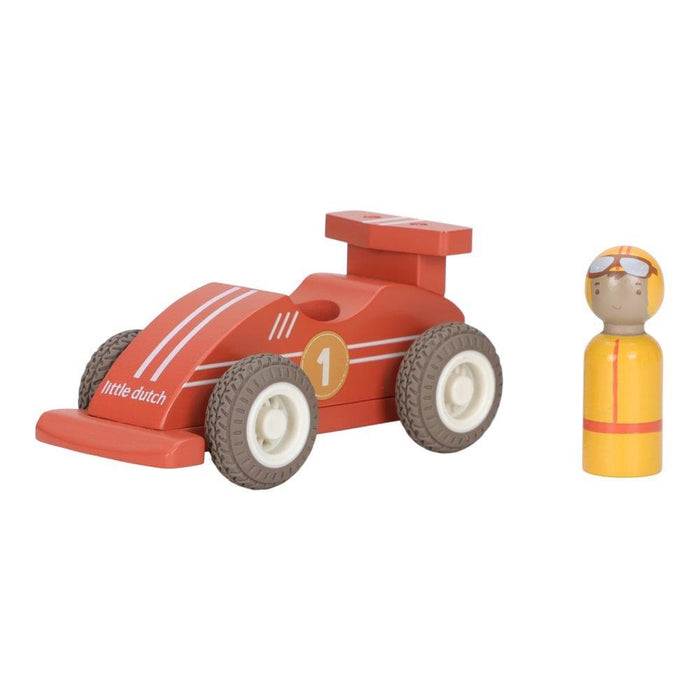 2 Carros de Corrida em Madeira Little Dutch