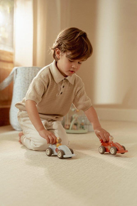 2 Carros de Corrida em Madeira Little Dutch