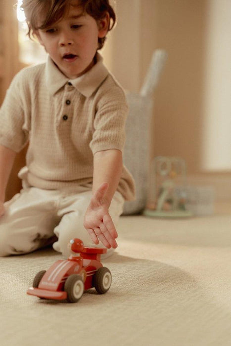 2 Carros de Corrida em Madeira Little Dutch