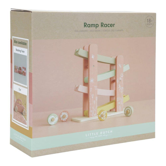 Pista de Veículos em Madeira Little Dutch Wild Flowers Pink