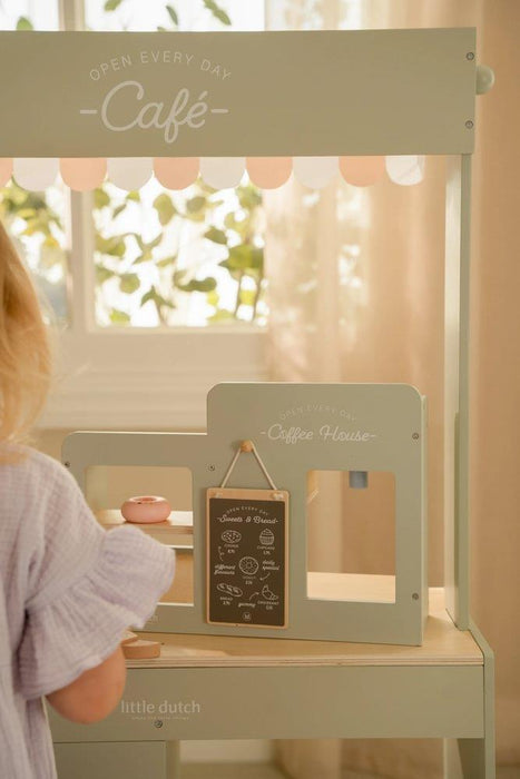 Cafeteira em Madeira com Acessórios em Madeira Little Dutch Mint