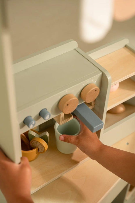 Cafeteira em Madeira com Acessórios em Madeira Little Dutch Mint