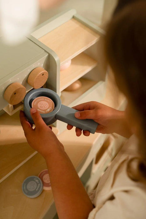 Cafeteira em Madeira com Acessórios em Madeira Little Dutch Mint