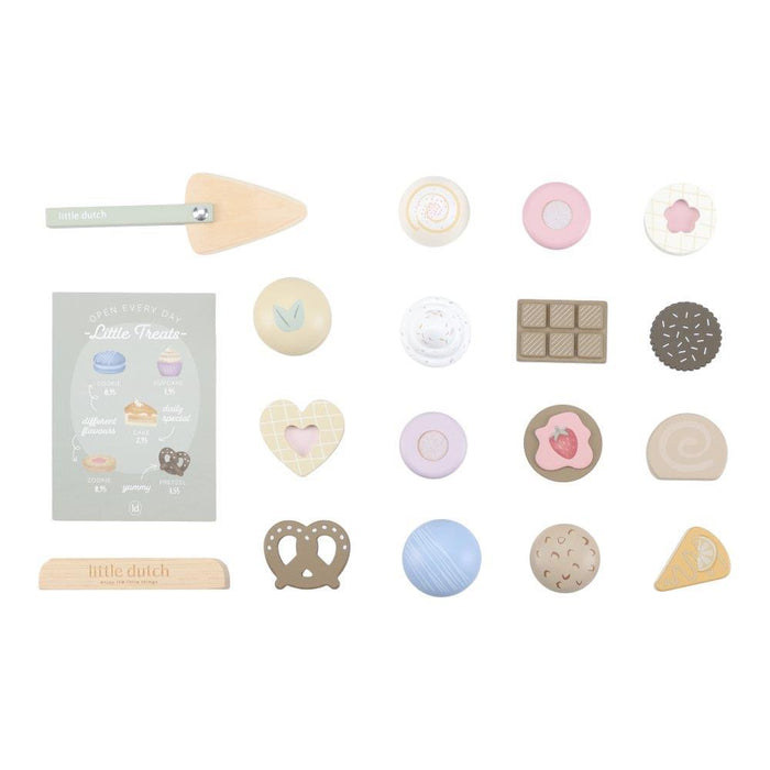 Bandeja de 2 Andares com Bolos e Acessórios em Madeira Little Dutch