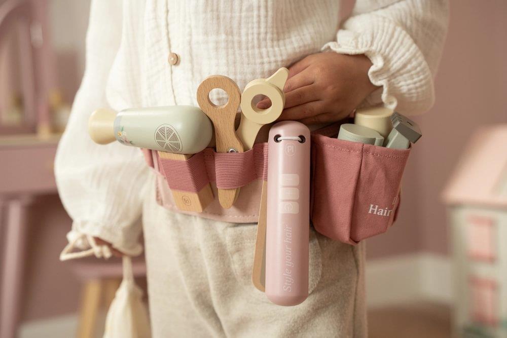 Cinto com Conjunto de Cabeleireiro em Madeira Little Dutch